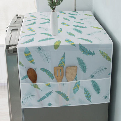 Premium Waterproof & Dustproof Fridge Cover | Oil-Resistant Protection for a Clean & Stylish Kitchen